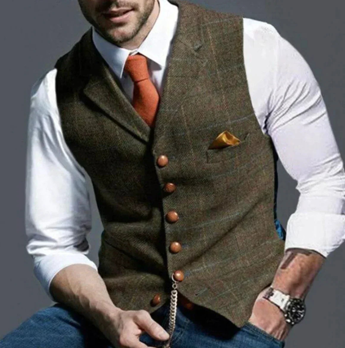 Krohn-e | Elegantes Weste für Männer, Vielseitig & Modern