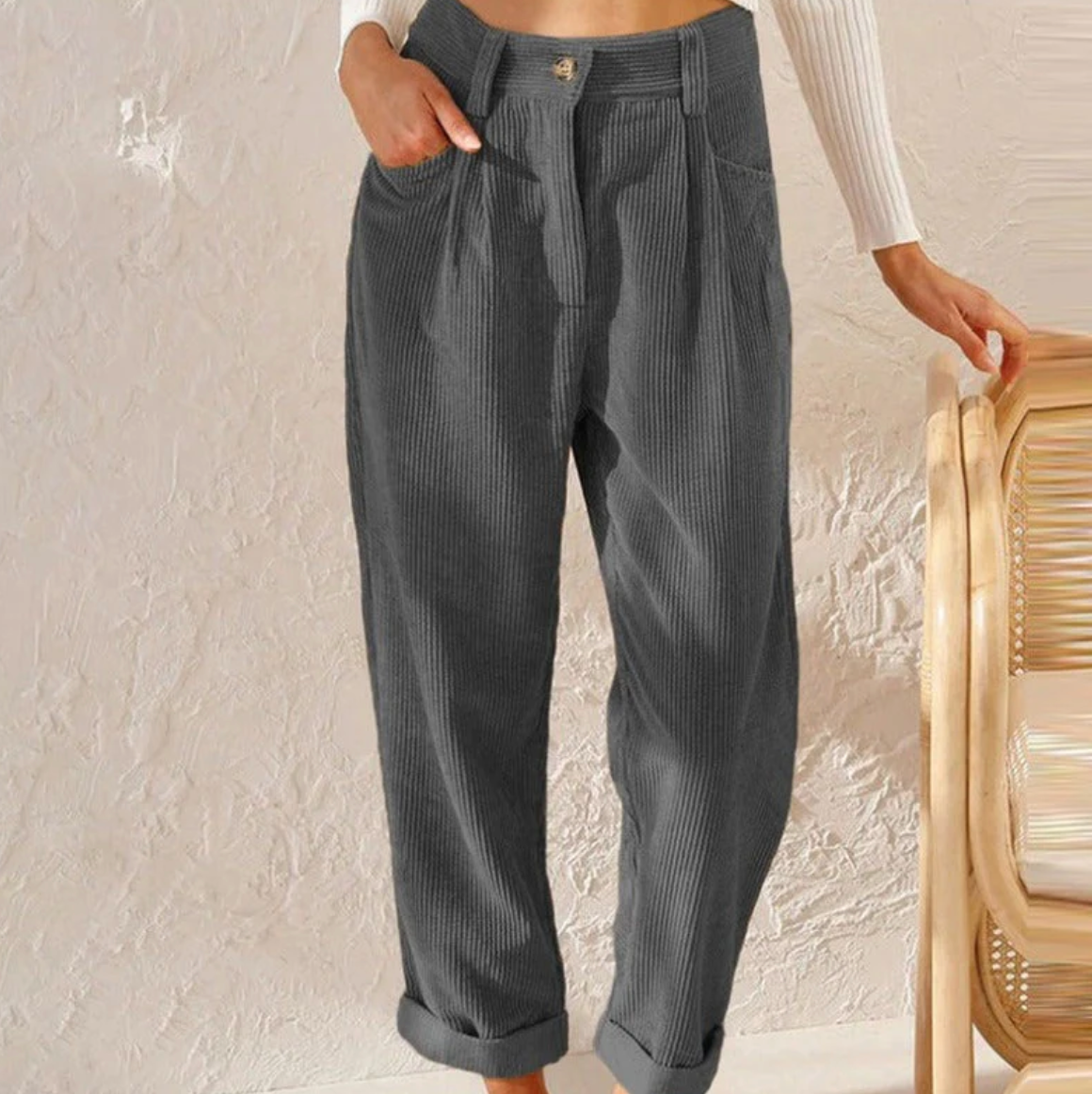 Cordhose MALIA: bequeme Freizeitpants