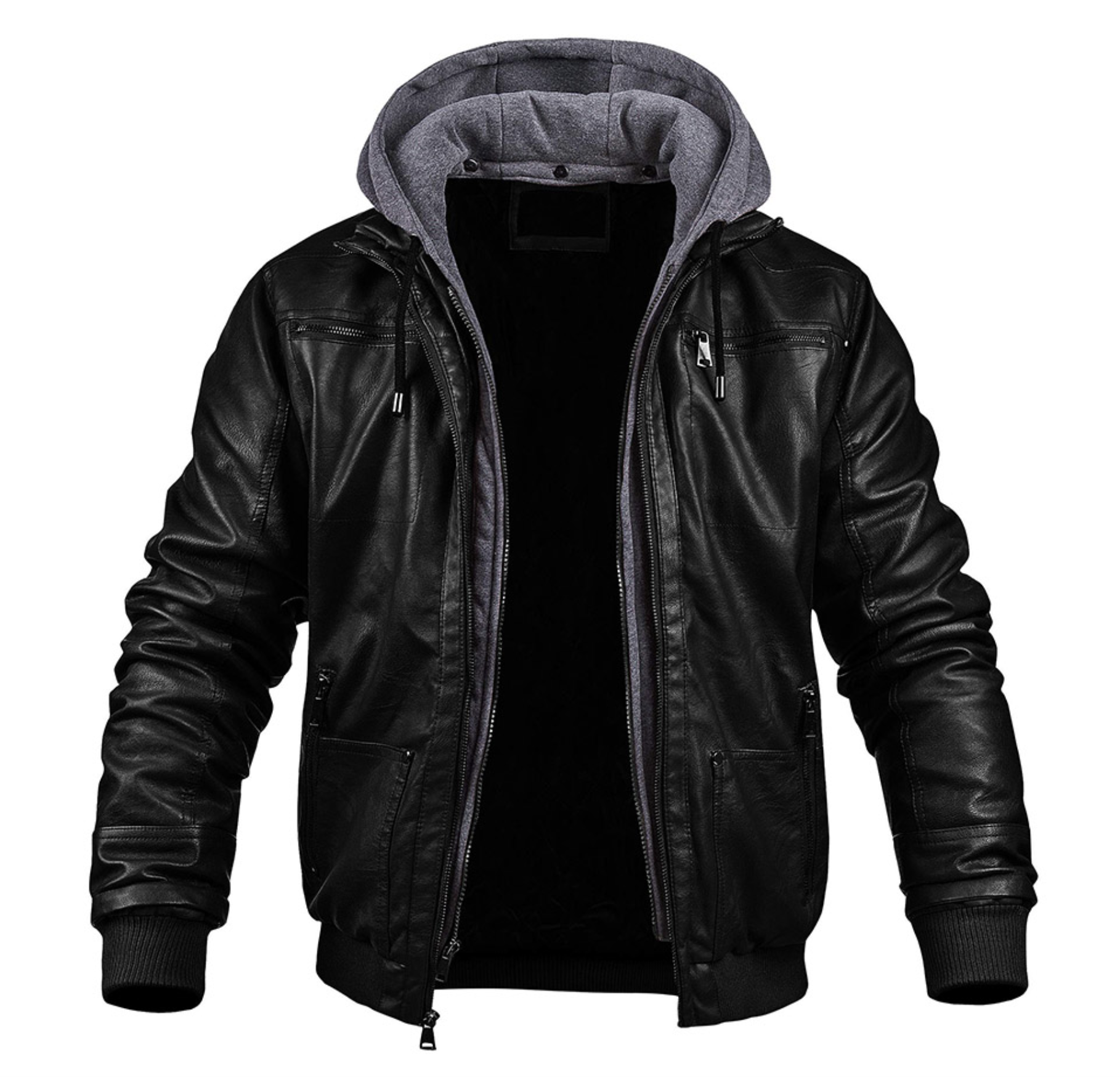 Krohn-e | Klassische Leder-Winterjacke