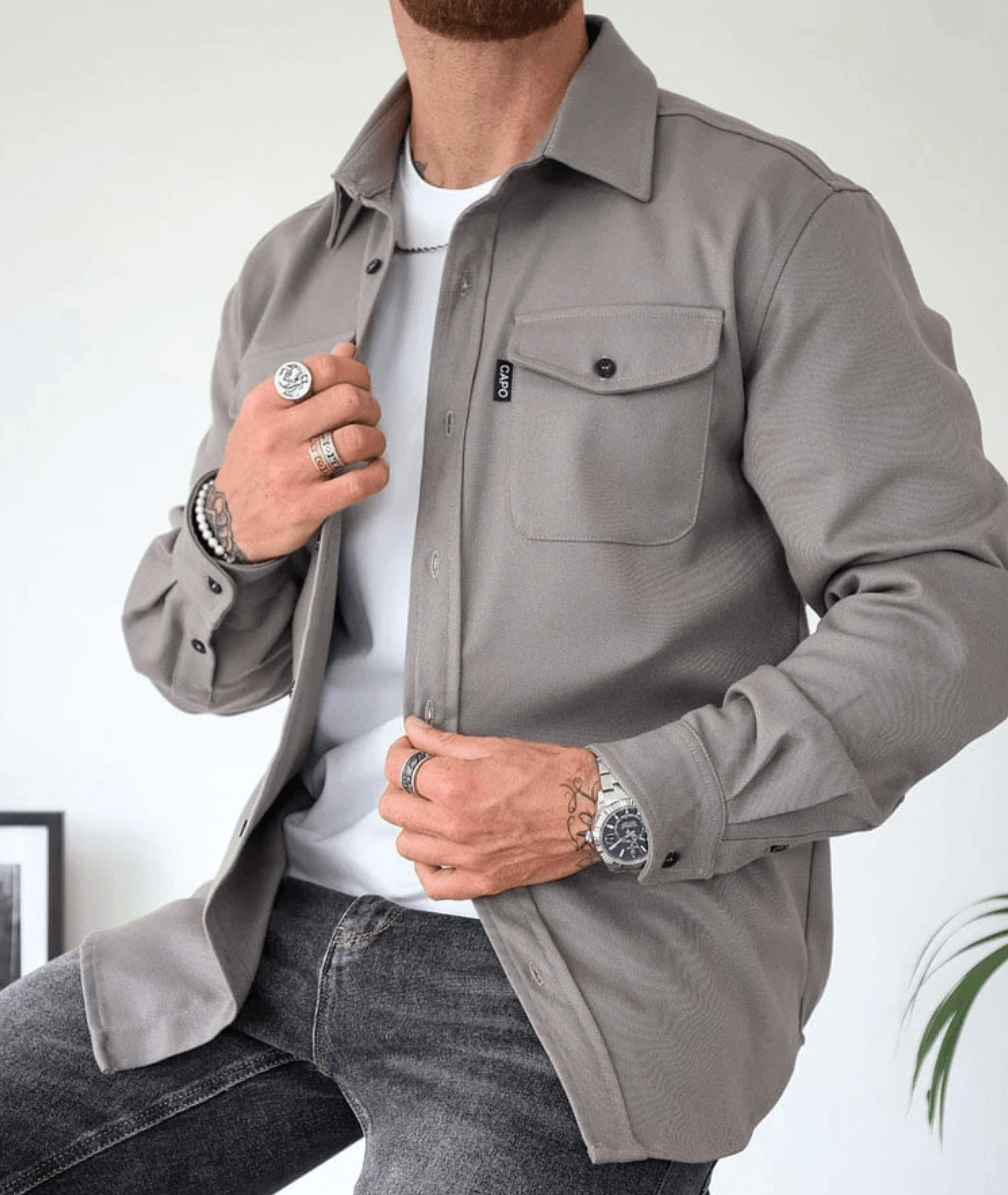 Krohn-e | Modernes Herrenhemdjacke