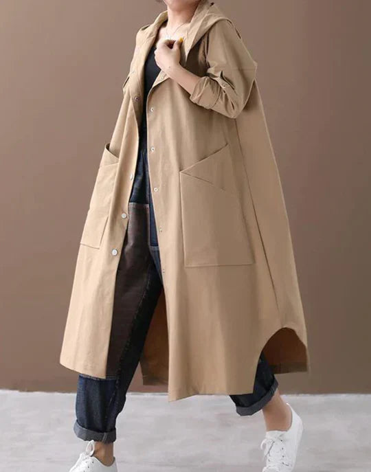 Krohn-e | Warmer Langer Mantel für Herbst und Winter
