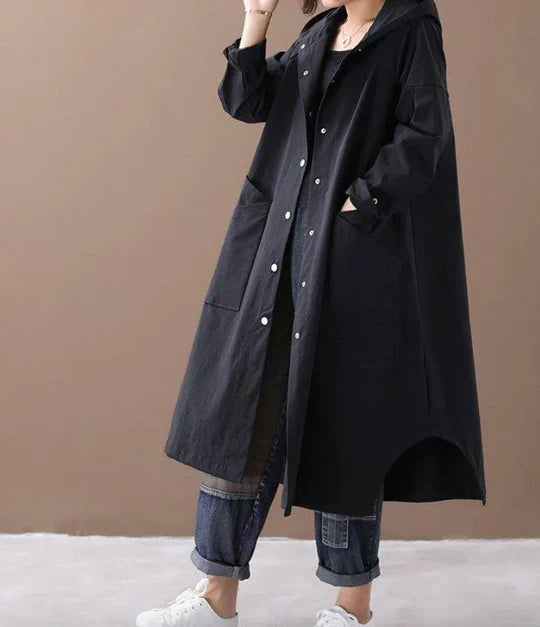 Krohn-e | Warmer Langer Mantel für Herbst und Winter