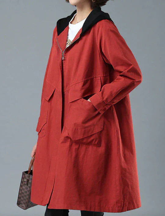 Krohn-e | Warmer Langer Mantel für Herbst und Winter