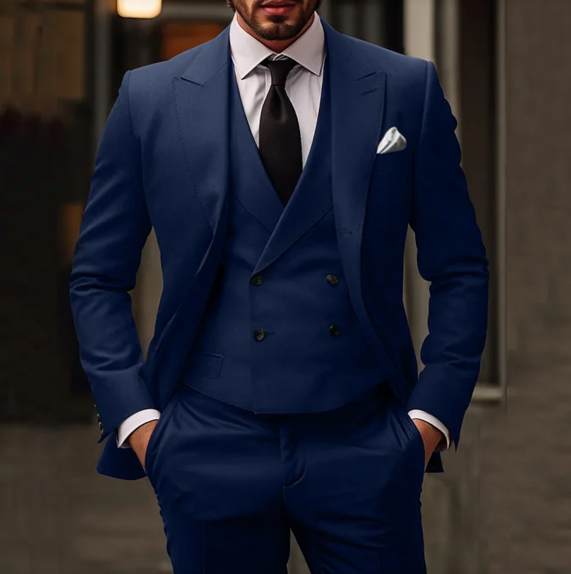 Heren driedelig pak: blazer, gilet en pantalon