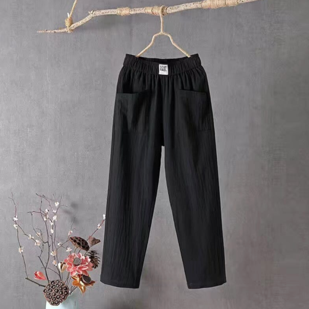 Marika Leinenhose mit Stretchbund