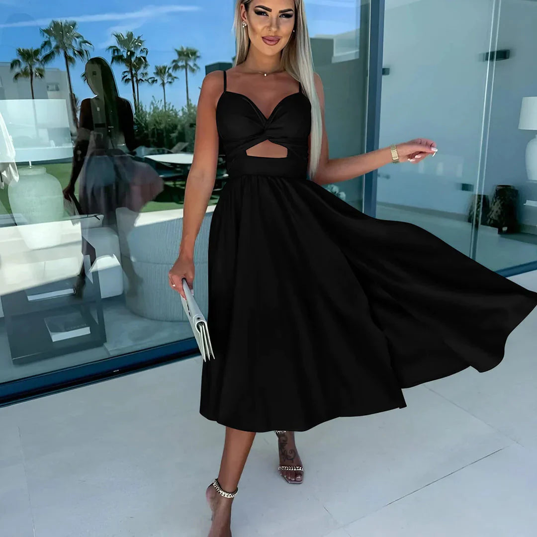 Schickes Sommerkleid mit Schlitz – Dottie