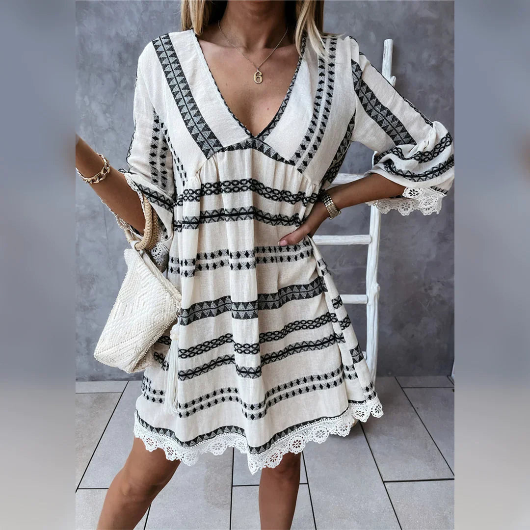 Sommerkleid Sidra: Elegant mit weiten Ärmeln