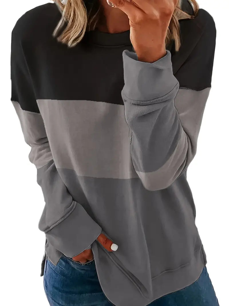 Fudus Casual Colorblock Sweatshirt