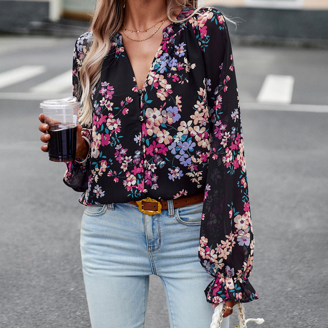 ELLIE modische Bluse mit Blumenmuster