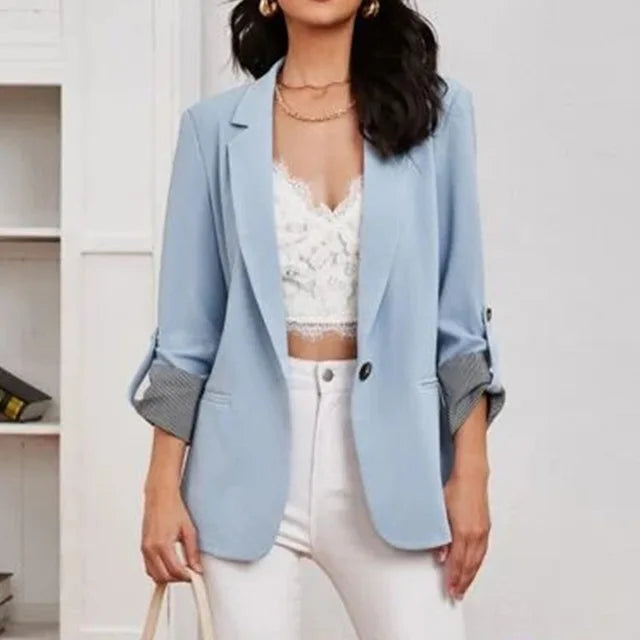 Vasya Pink Casual Blazer