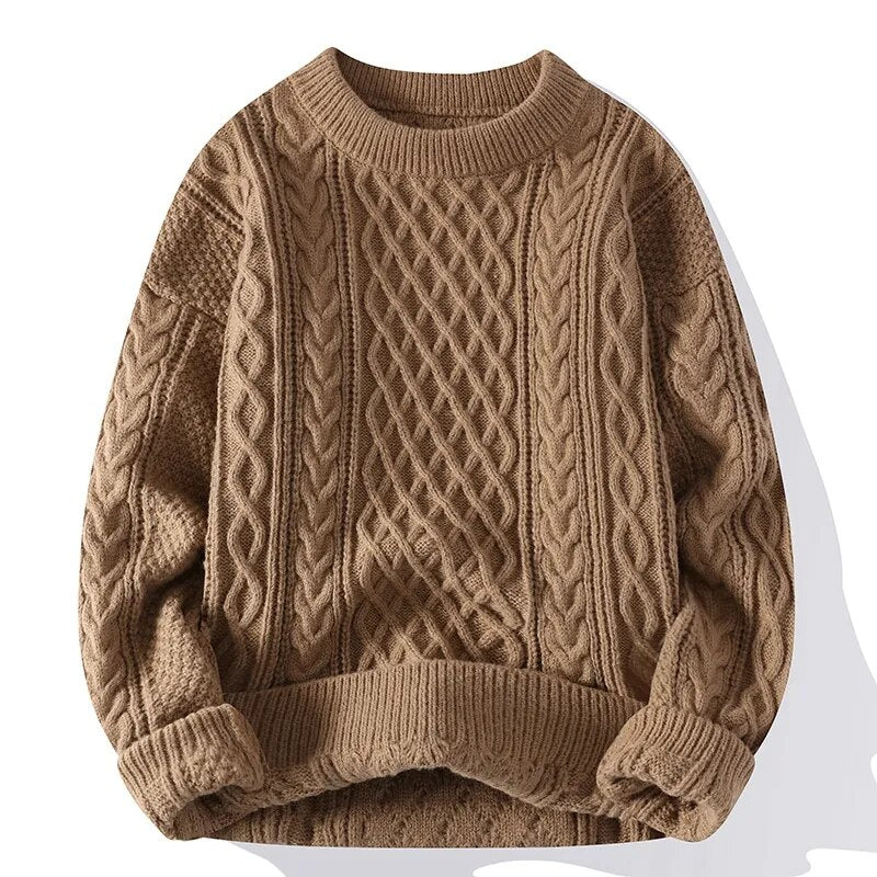 Herren-Strickpullover im klassischen, lockeren Schnitt