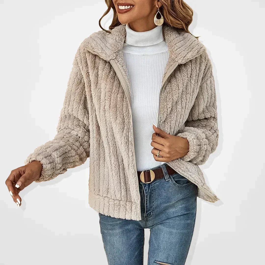KROHN-E Damen Strick-Cardigan Weich Offene Front Langarm