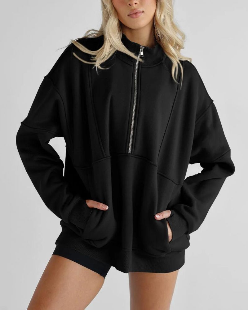 Krohn-e | Zip Henley Fleece Pullover