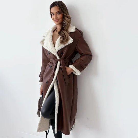 Krohn-e | Eleganter Langer Wintermantel für Damen