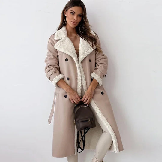 Krohn-e | Eleganter Langer Wintermantel für Damen