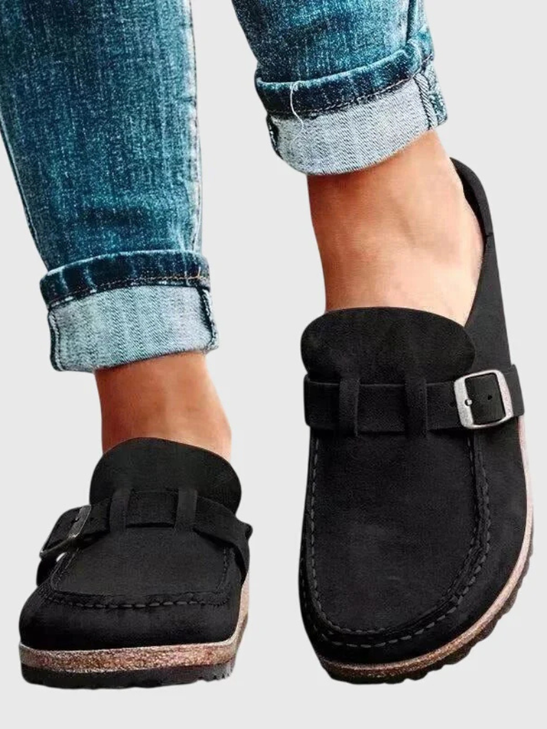 KROHN-E Damen Clogs Schlupfschuh Komfort Leicht Casual