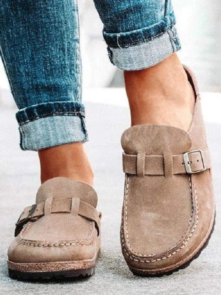 KROHN-E Damen Clogs Schlupfschuh Komfort Leicht Casual