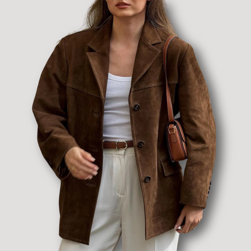 Krohn-e | Wildlederjacke mit Umschlagkragen - Alina Herbstedition