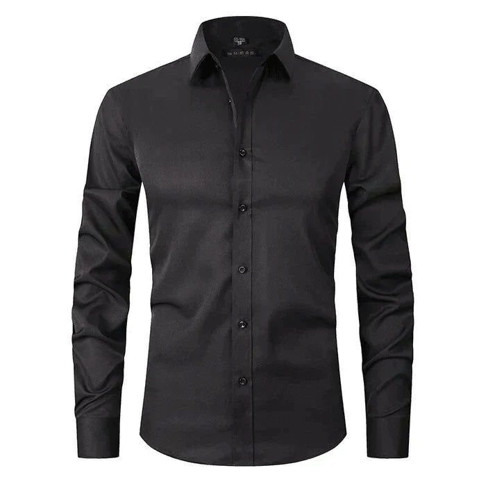 Tobias | Herren Slim Fit Businesshemd Langarm Kent-Kragen