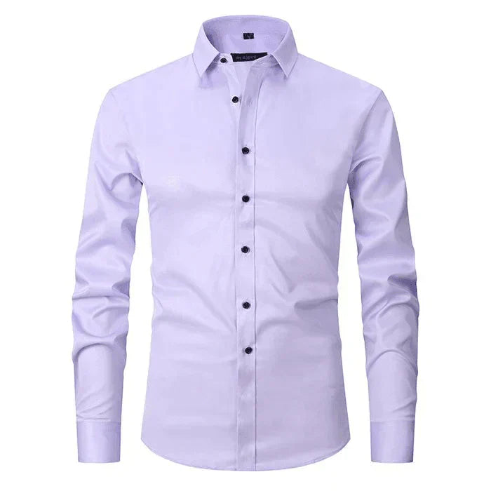 Tobias | Herren Slim Fit Businesshemd Langarm Kent-Kragen