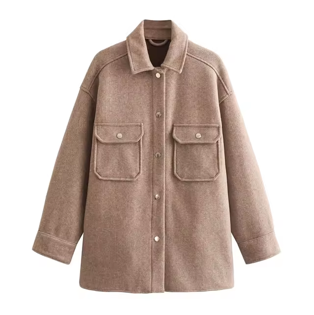 Krohn-e | Damen Wollhemdjacke
