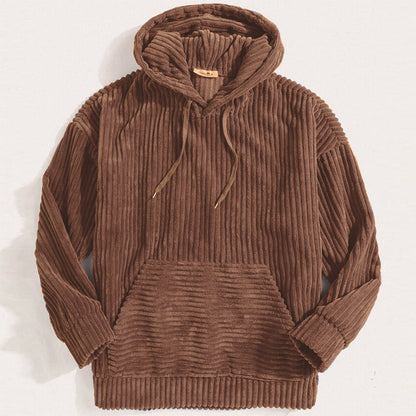 Krohn-e | Kapuzenpullover Aus Geripptem Corduroy