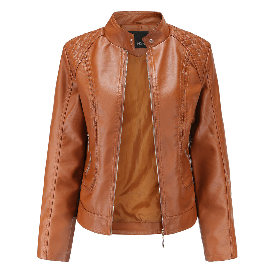 Krohn-e | Elegante Lederjacke Mit Modernem Schnitt