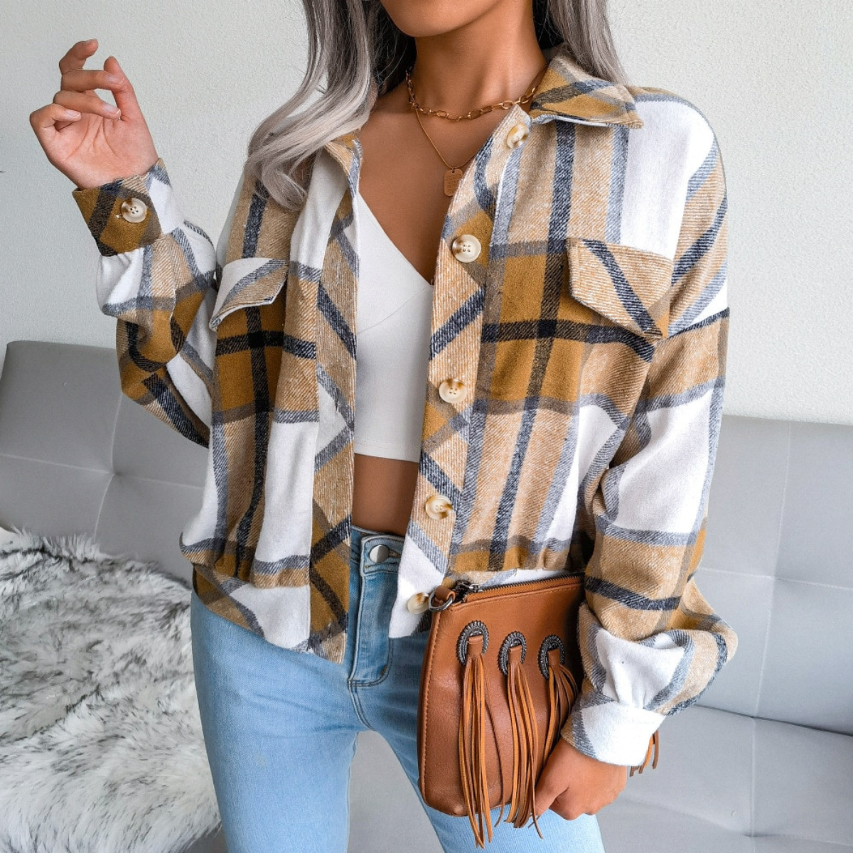 Krohn-e | Damen Strickjacke