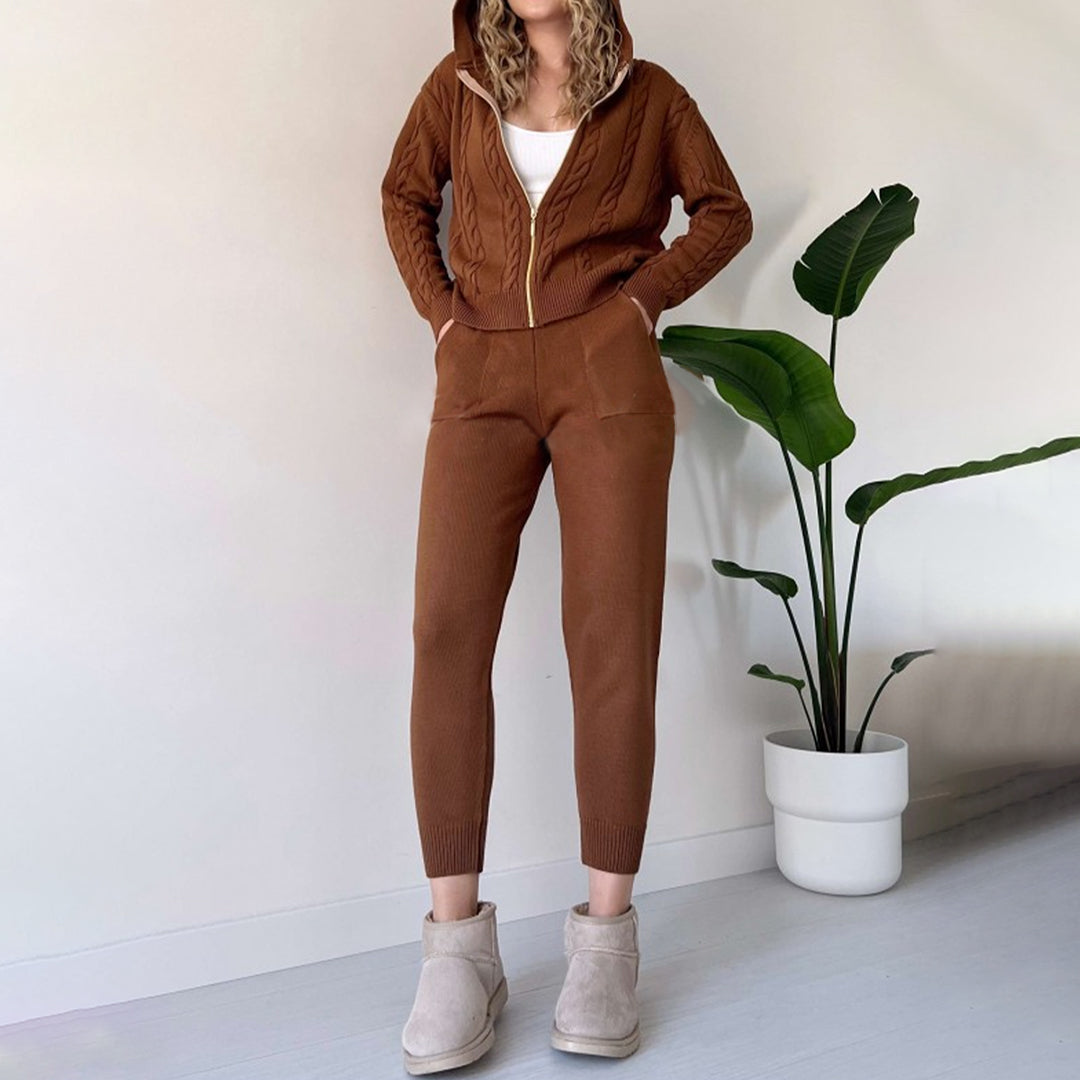 Elegantes MANAHIL Freizeit-Set aus Weste und Hose