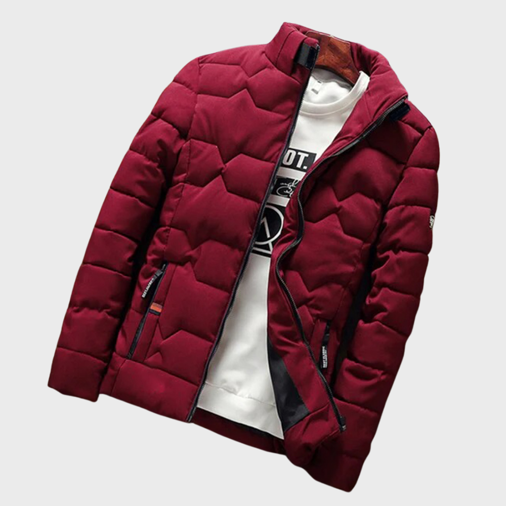 Herren Kapuzenjacke mit Taschen und Steppung