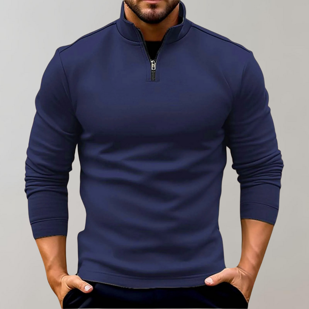 Krohn-e | Herrenpullover mit Reißverschluss