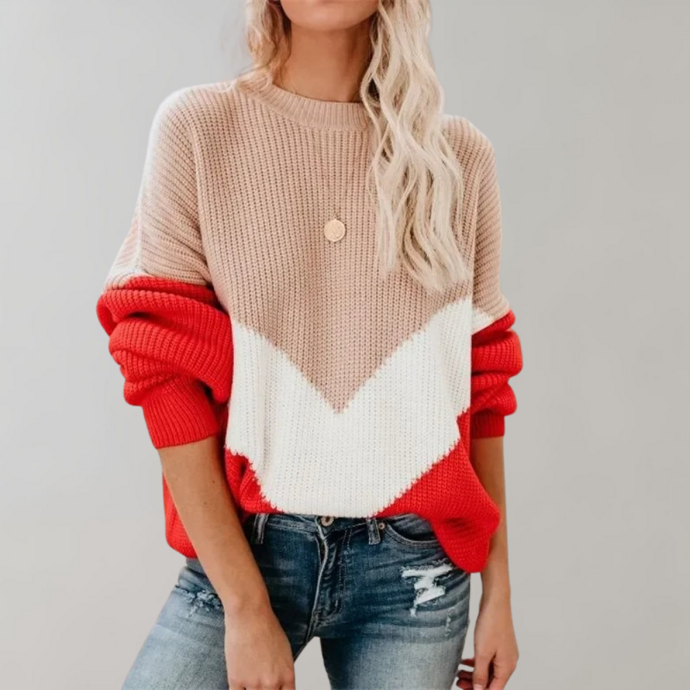 Damenoberteil Sarah: Modischer Oversize-Pullover