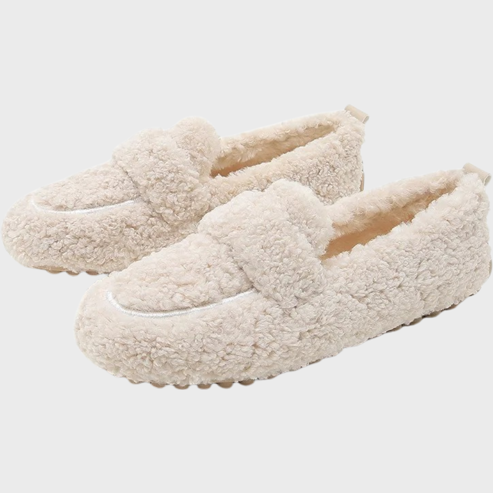 Luxuriöse Damen-Loafers aus weichem Plüsch – Camilla für höchsten Komfort