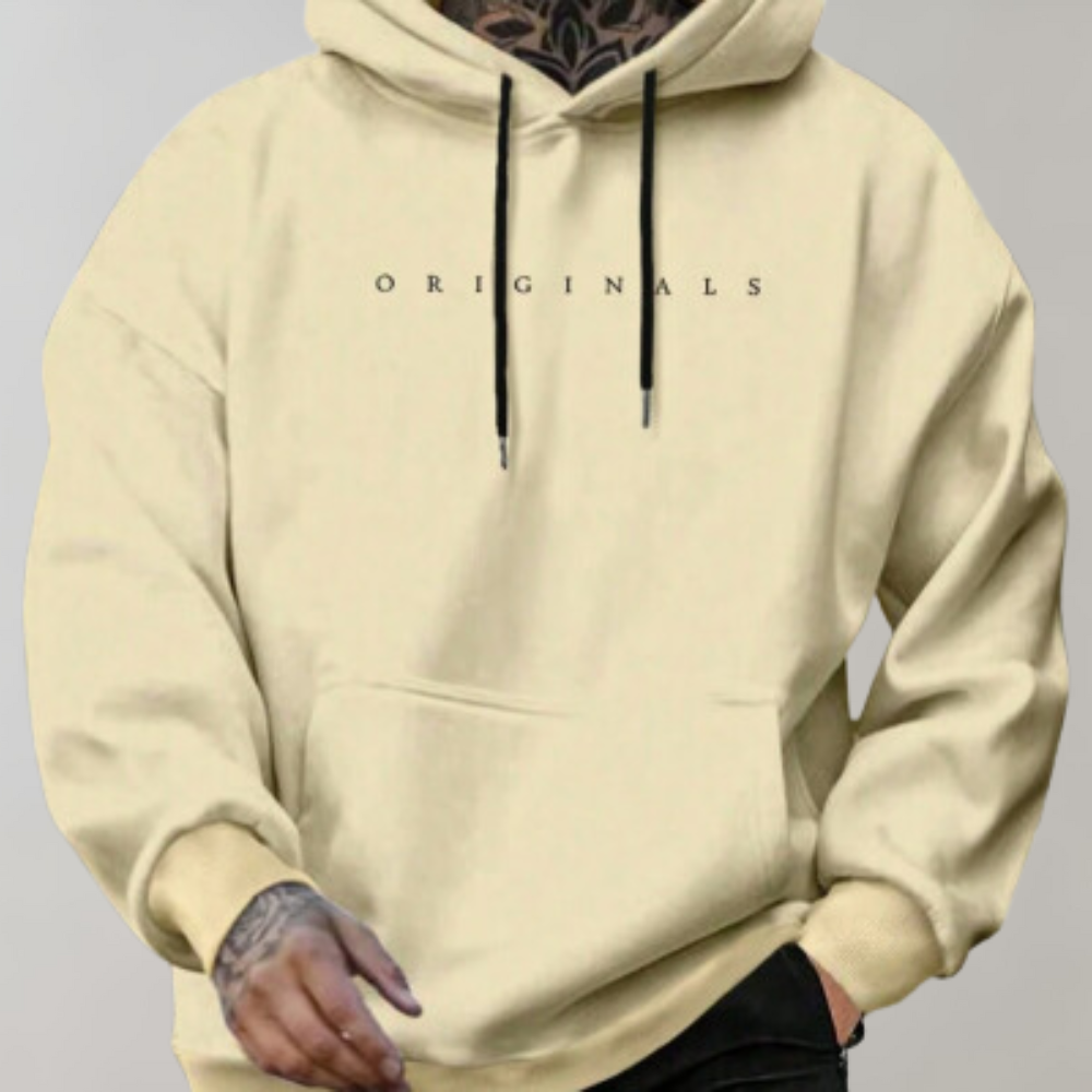 Warmer Kapuzenpullover mit langen Ärmeln und Taschen von Fudus