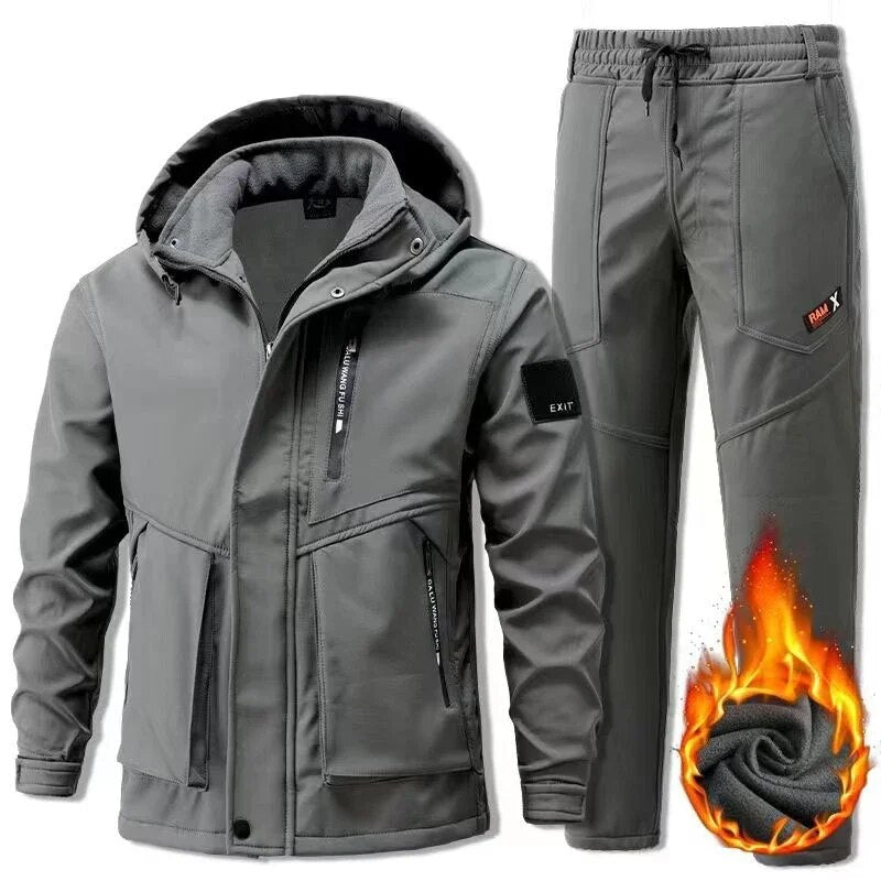 Hochwertiges Herren Outdoor-Set mit Fleecefutter