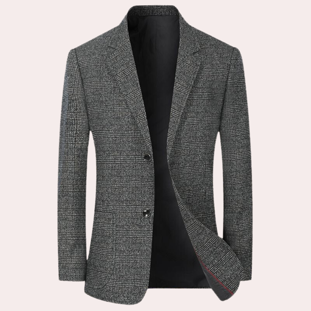 Männers Blazer: Mimir - Stilvoller Retro-Karo-Look