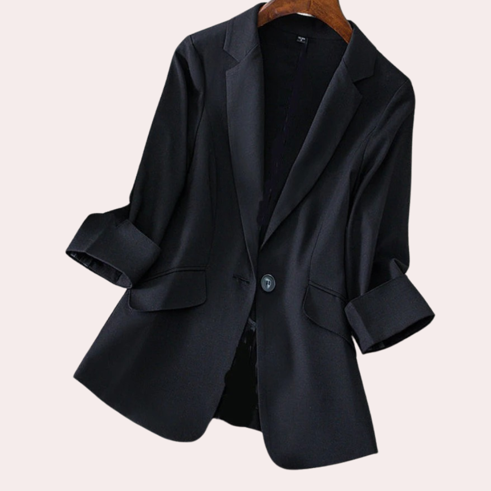 Krohn-e | Blazer mit 3/4 Ärmeln Polyester Elegant und Vielseitig