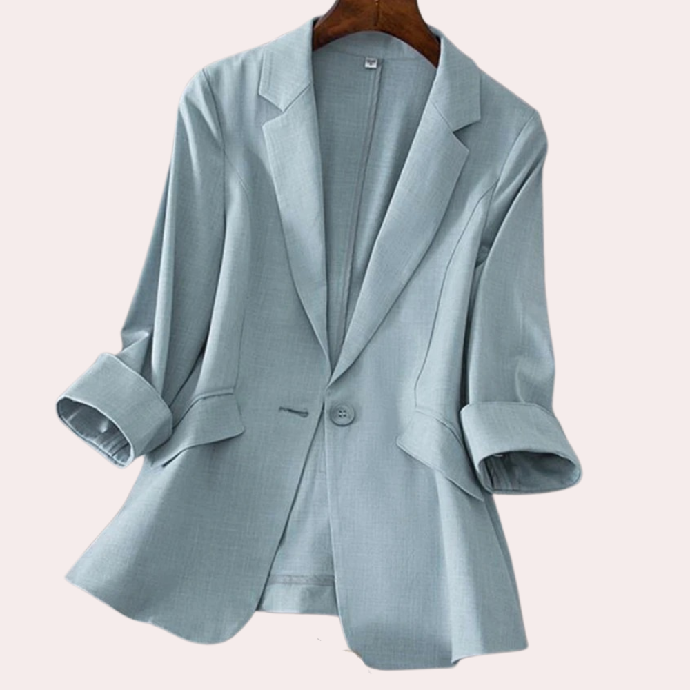Krohn-e | Blazer mit 3/4 Ärmeln Polyester Elegant und Vielseitig