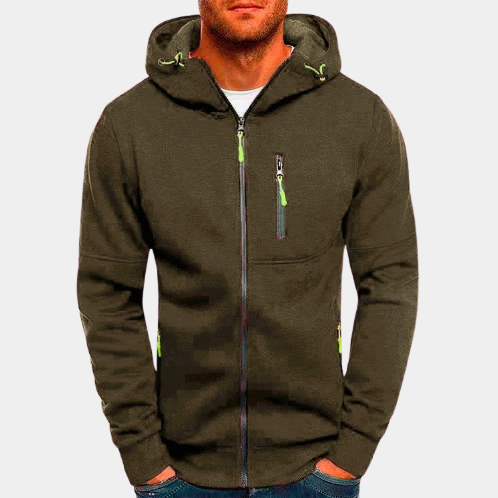 Herren-Kapuzenpullover mit Reißverschluss: JACKS - stylisch