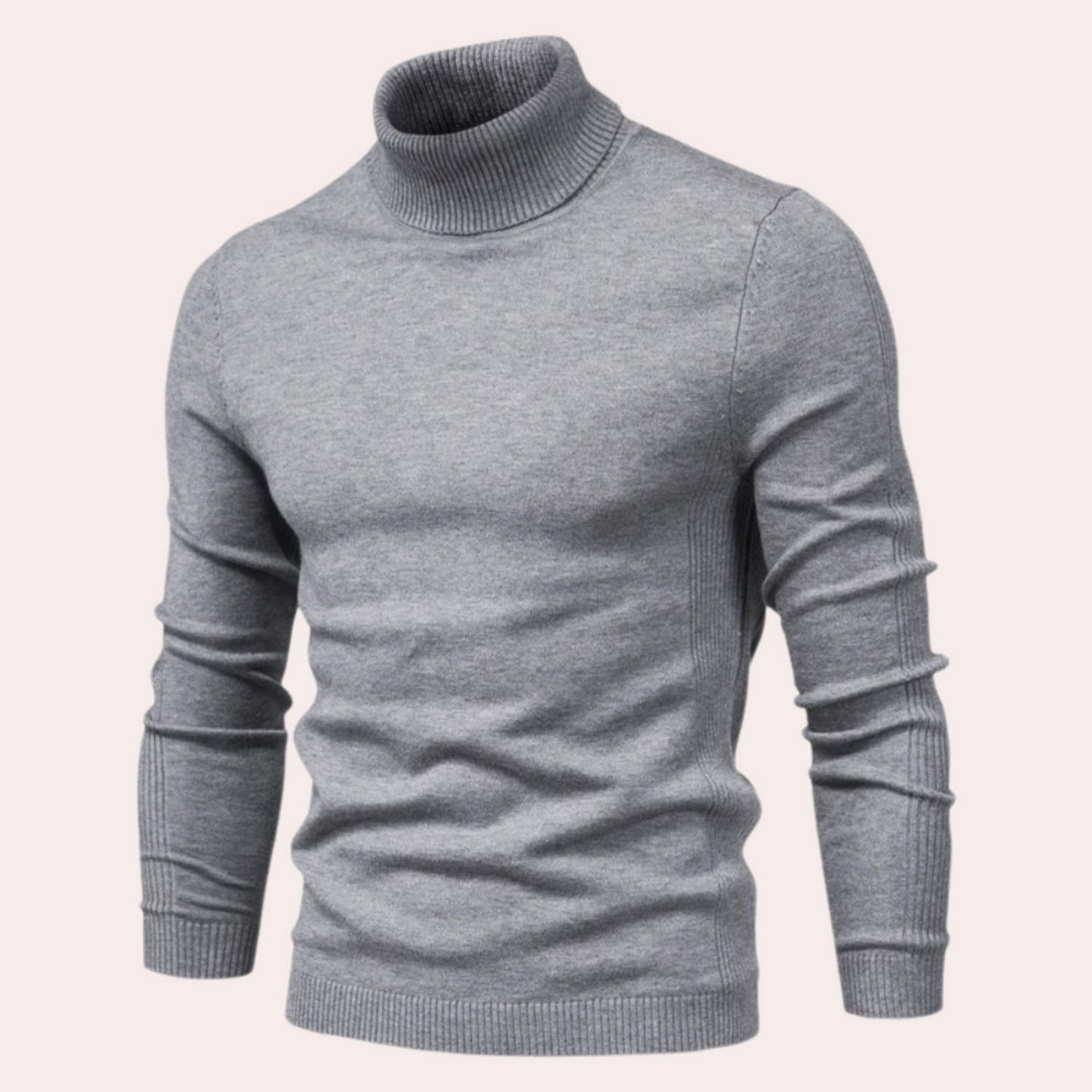 Krohn-e | Lässiger Rollkragenpullover für Herren