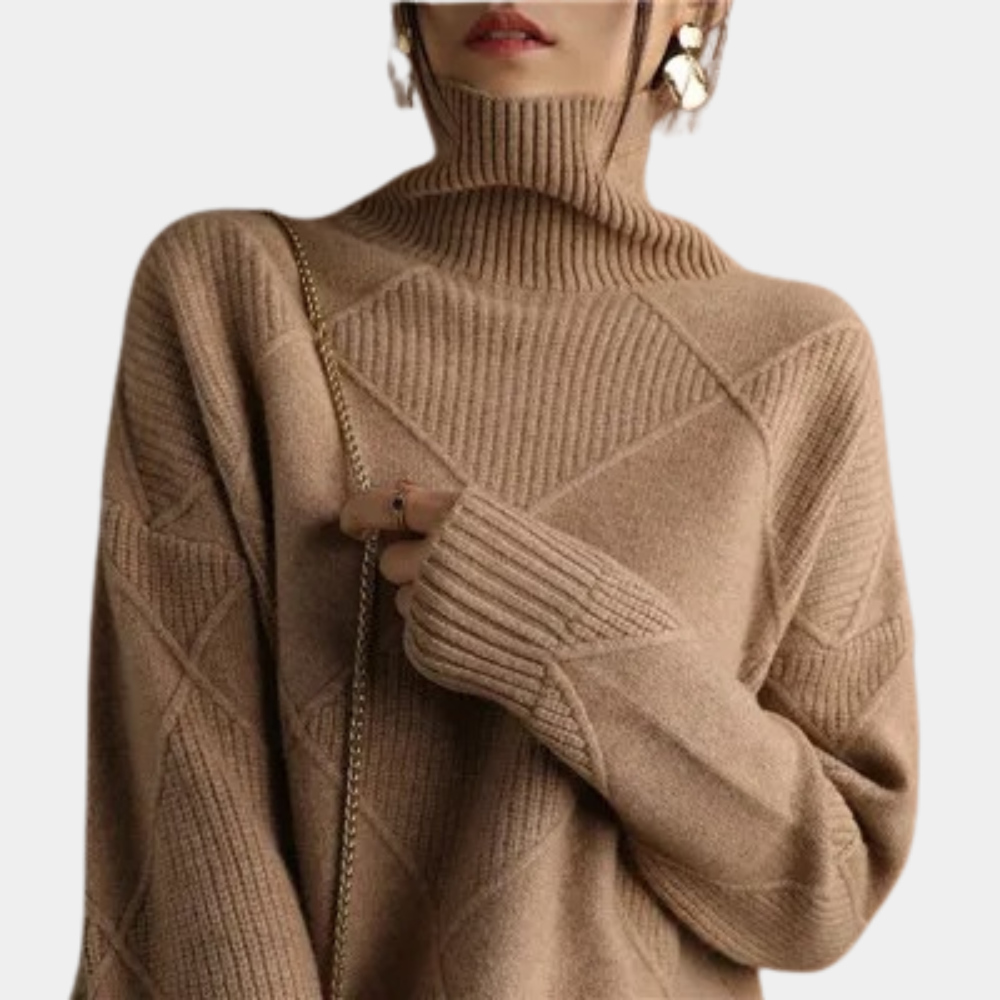 Edler Damen-Rollkragenpullover Ellie für einen klassischen Stil
