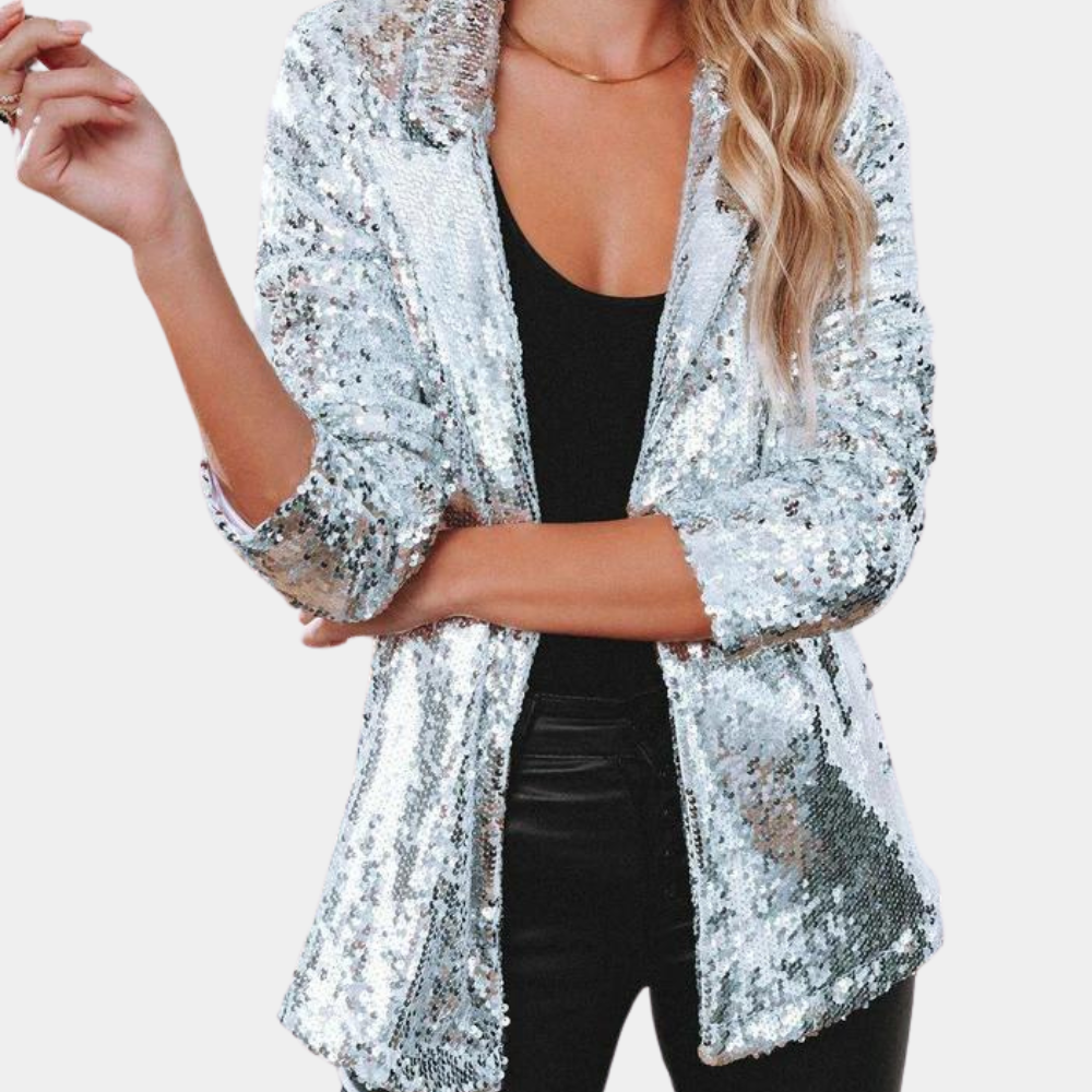 Krohn-e | Stylischer Blazer mit Pailletten für Frauen