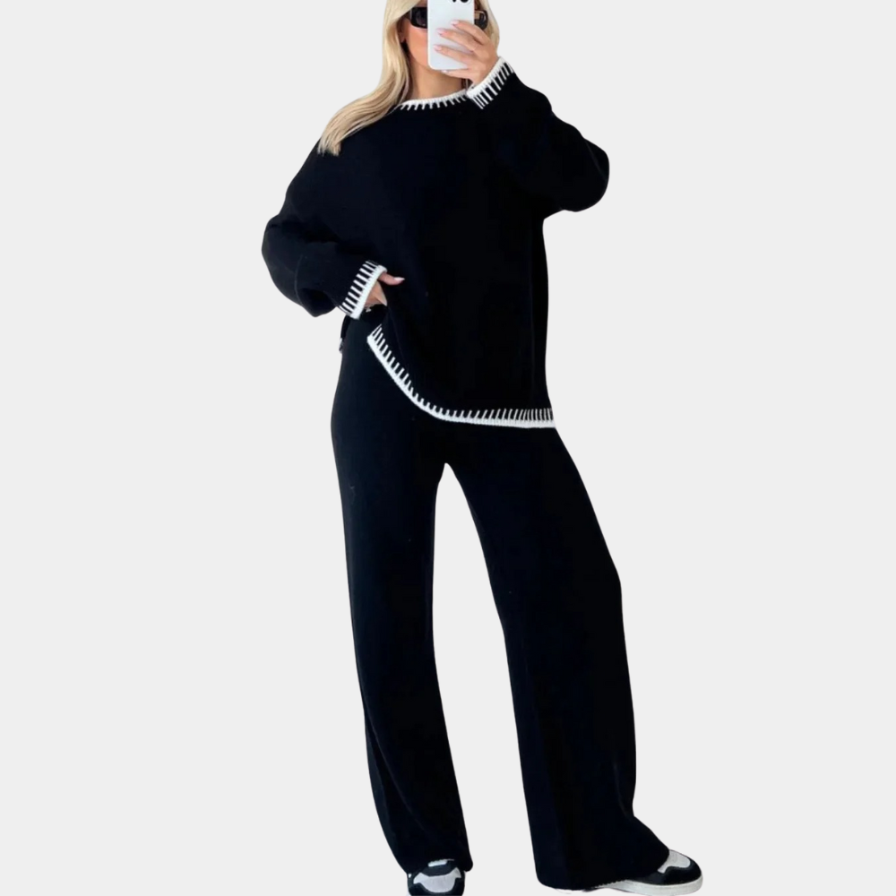 Edles Damen-Strickset Eloisa: Zweiteilig