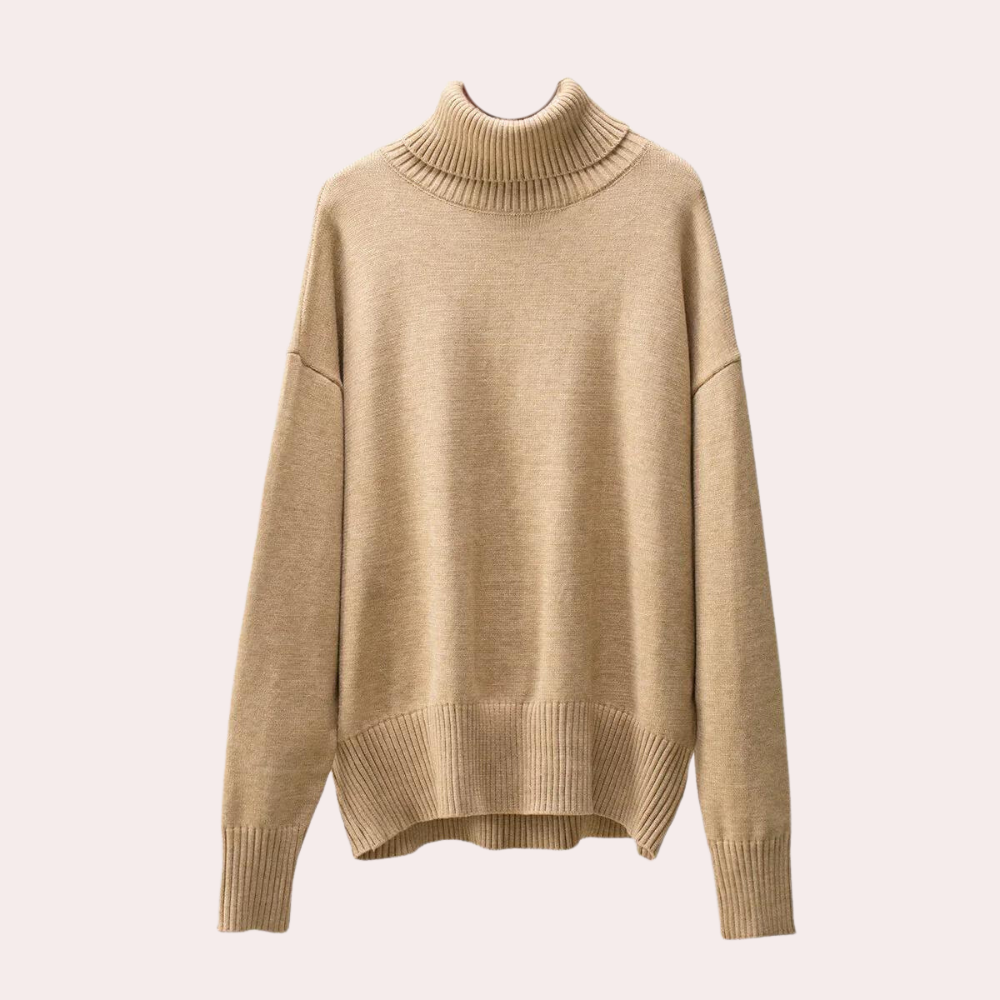 Elegantes, luxuriöses Damen-Rollkragenpullover mit bequemer Passform von Nala