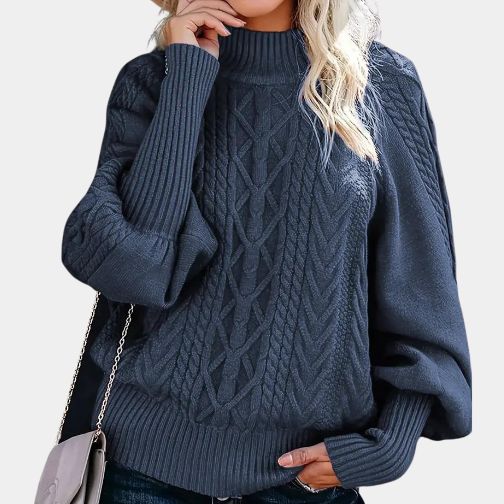 Lena: Modischer Damenpullover aus Strick für einen eleganten Look