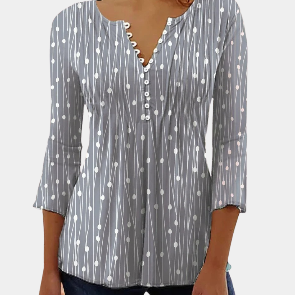 Modische Zara Bluse für Damen mit verspielten Punkten