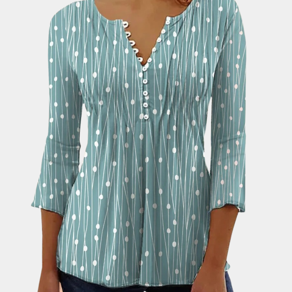 Modische Zara Bluse für Damen mit verspielten Punkten