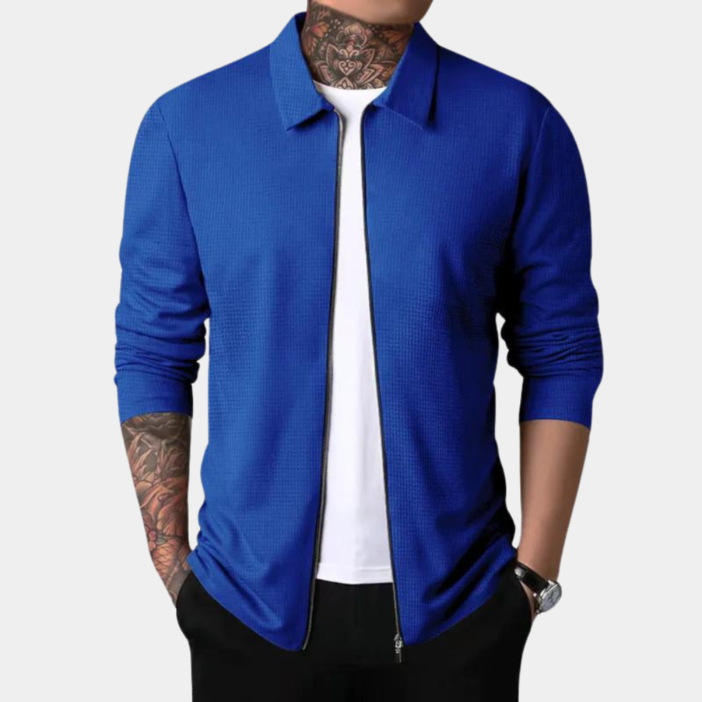 Trendige Herrenjacke mit Reißverschluss für einen stylischen Look