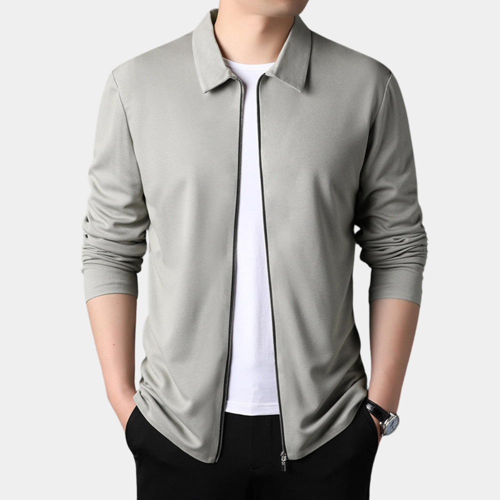 Trendige Herrenjacke mit Reißverschluss für einen stylischen Look