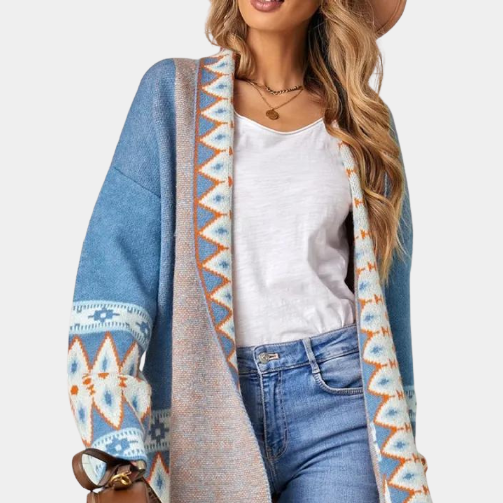 Boho-Strickjacke für Damen: Trendy und lässig